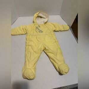 VintageQuiltex Yellow Baby Snowsuit